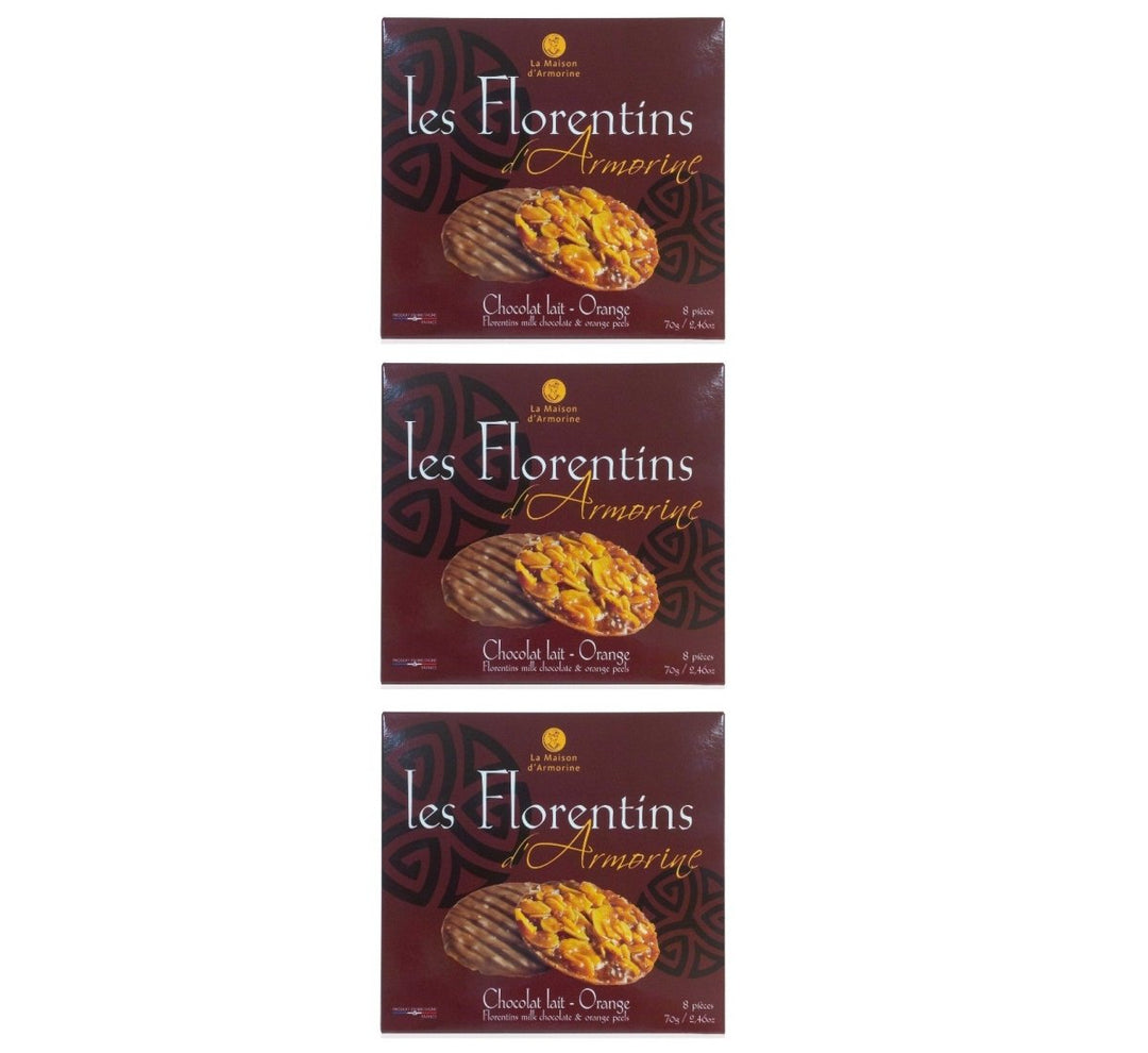 La Maison d'Armorine Florentiner Milchschokolade Frankreich (3 x 70g) - Versanel - 