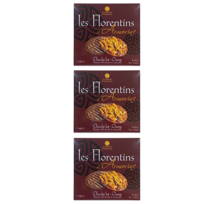 La Maison d'Armorine Florentiner Milchschokolade Frankreich (3 x 70g) - Versanel - 