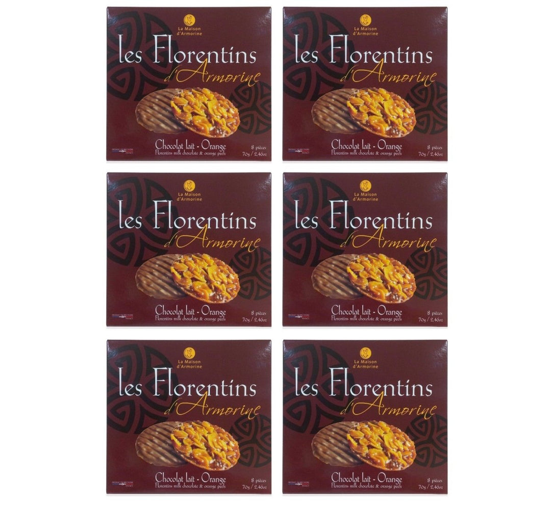 La Maison d'Armorine Florentiner Milchschokolade Frankreich (6 x 70g) - Versanel - 