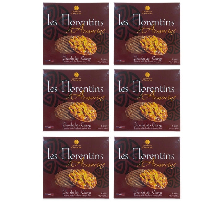 La Maison d'Armorine Florentiner Milchschokolade Frankreich (6 x 70g) - Versanel - 
