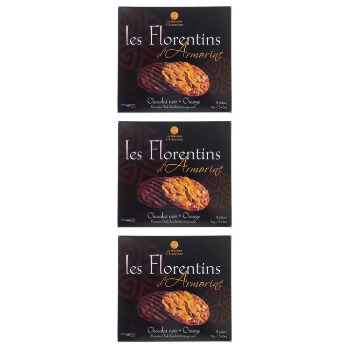 La Maison d'Armorine Florentiner Zartbitterschokolade Frankreich (3 x 70g) - Versanel - 
