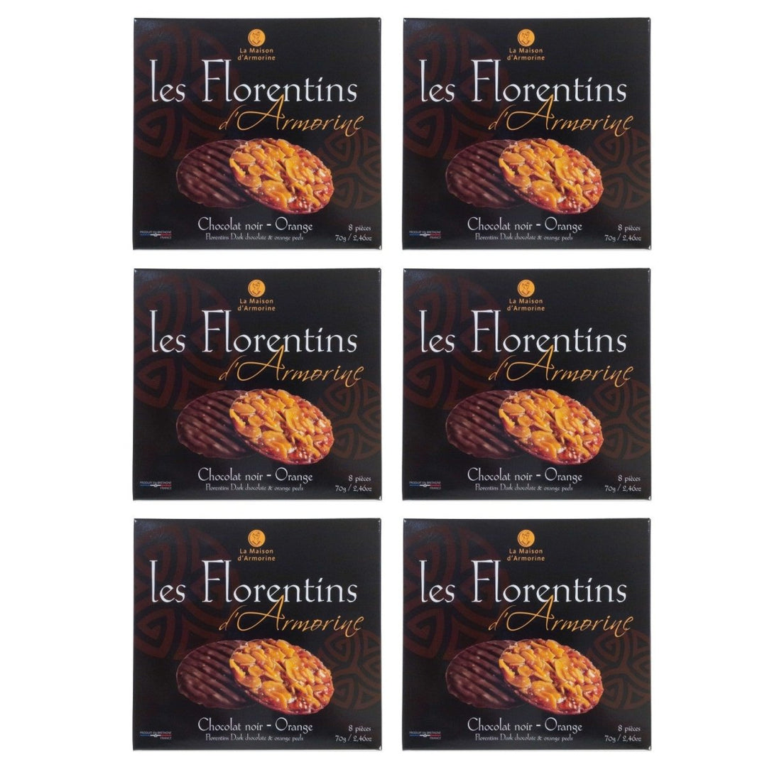 La Maison d'Armorine Florentiner Zartbitterschokolade Frankreich (6 x 70g) - Versanel - 