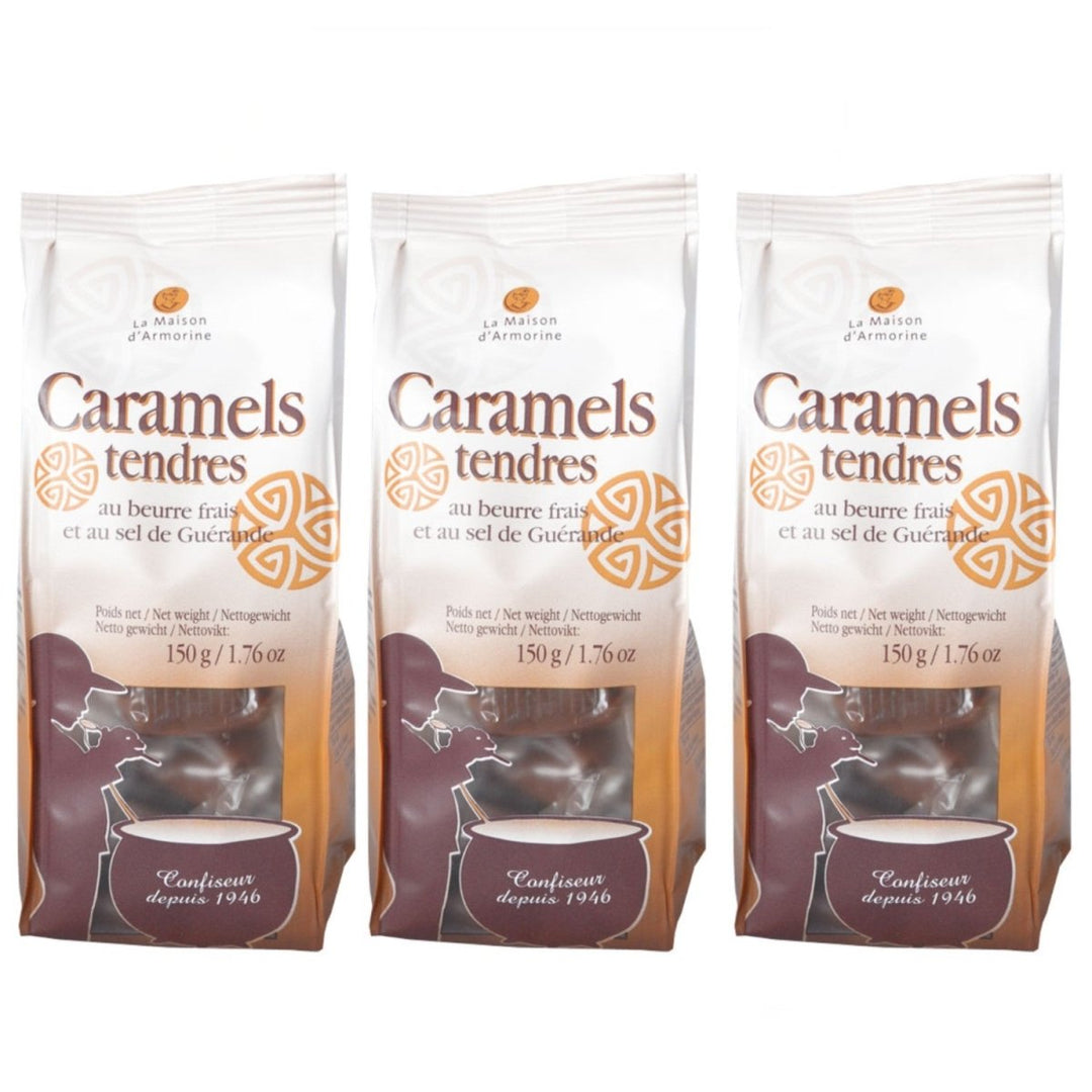 La Maison d'Armorine Gesalzene Butterkaramellbonbons Frankreich (3 x 150g) - Versanel - 
