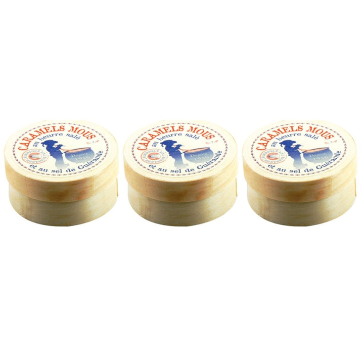 La Maison d'Armorine Gesalzene Butterkaramellbonbons in Holzschachtel Frankreich (3 x 50g) - Versanel - 