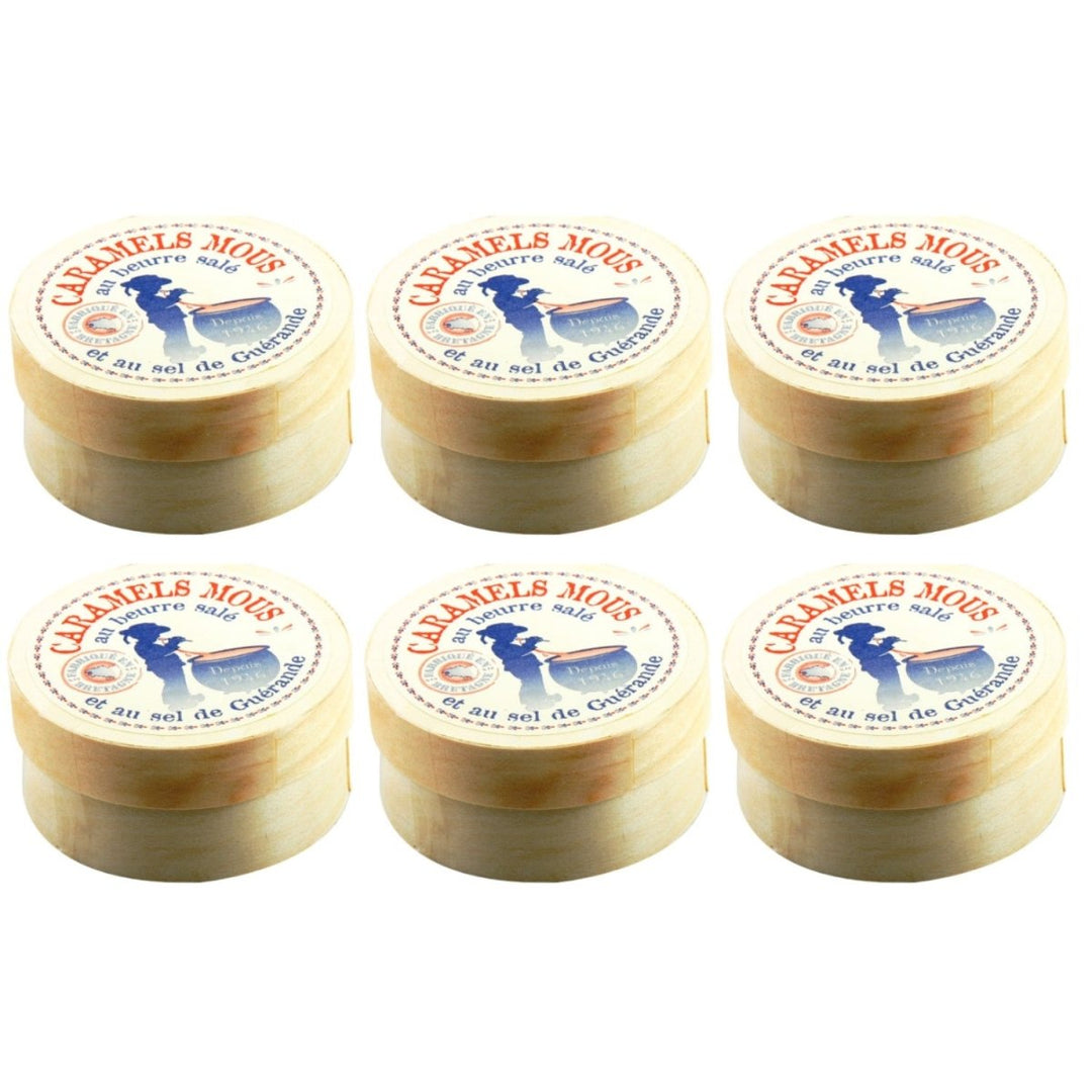 La Maison d'Armorine Gesalzene Butterkaramellbonbons in Holzschachtel Frankreich (6 x 50g) - Versanel - 