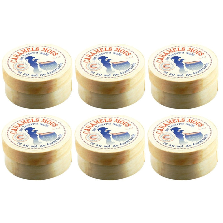 La Maison d'Armorine Gesalzene Butterkaramellbonbons in Holzschachtel Frankreich (6 x 50g) - Versanel - 