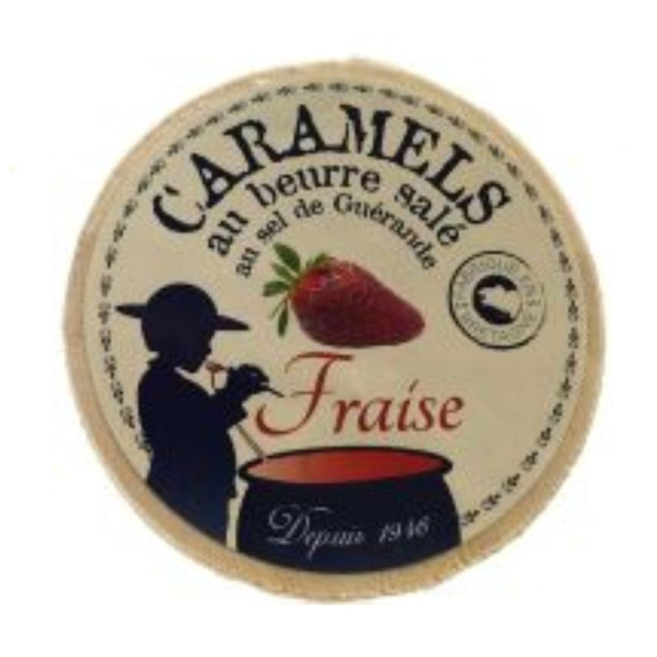 La Maison d'Armorine Gesalzene Butterkaramellbonbons Plougastel Erdbeeren in Holzschachtel Frankreich (3 x 50g) - Versanel - 