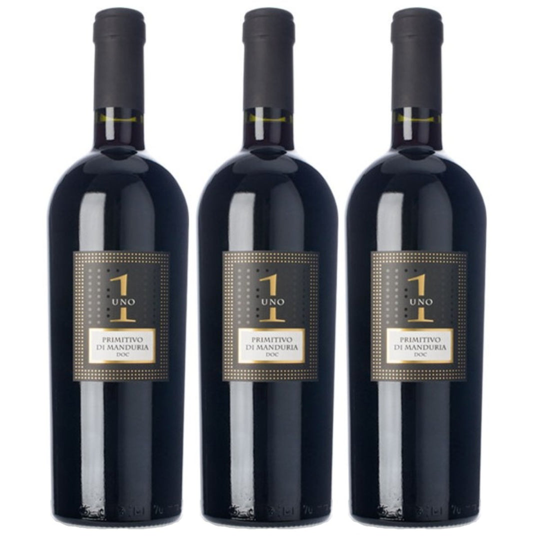 La Volpe Primitivo di Manduria DOC Uno Rotwein Rot Trocken Italien (3 x 0,75l) - Versanel - Wein