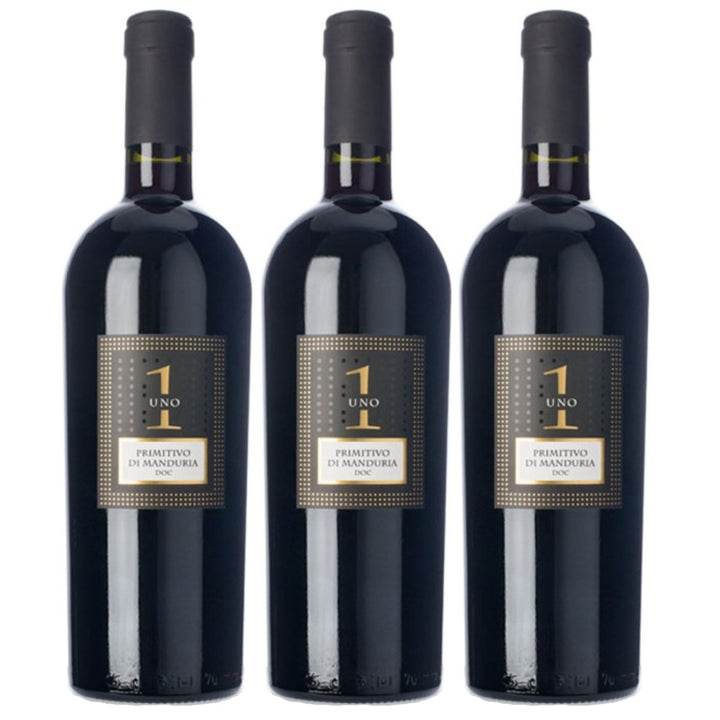 La Volpe Primitivo di Manduria DOC Uno Rotwein Rot Trocken Italien (3 x 0,75l) - Versanel - Wein