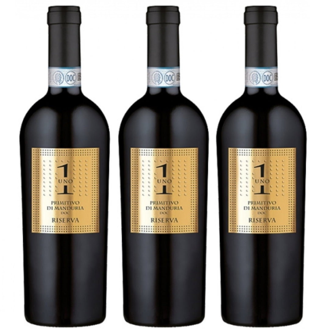 La Volpe Primitivo di Manduria Riserva DOC Uno Rotwein Rot Trocken Italien (3 x 0,75l) - Versanel - Wein