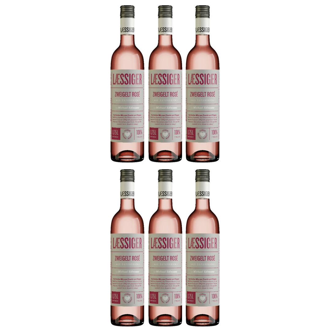 Laessiger Zweigelt Rosé Roséwein Wein Trocken Niederösterreich Österreich (6 x 0,75l) - Versanel - Wein