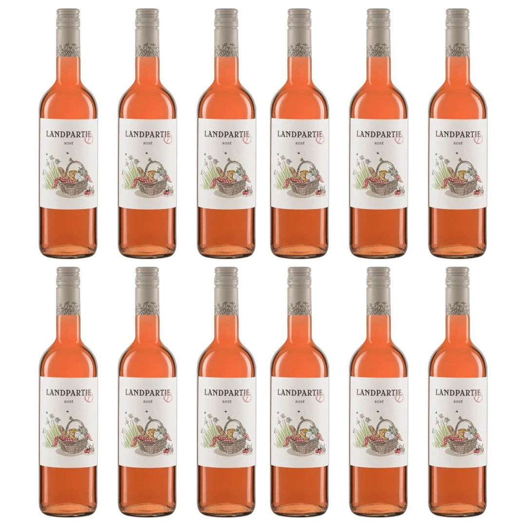 LANDPARTY Rosé Roséwein Halbtrocken Deutschland (12 x 0.75l) - Versanel - 