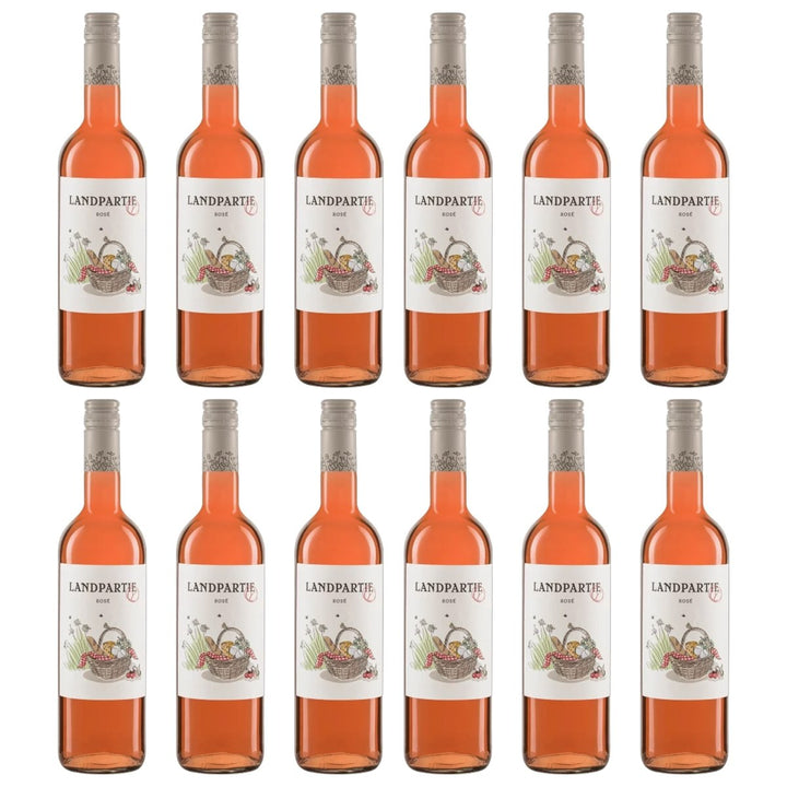 LANDPARTY Rosé Roséwein Halbtrocken Deutschland (12 x 0.75l) - Versanel - 
