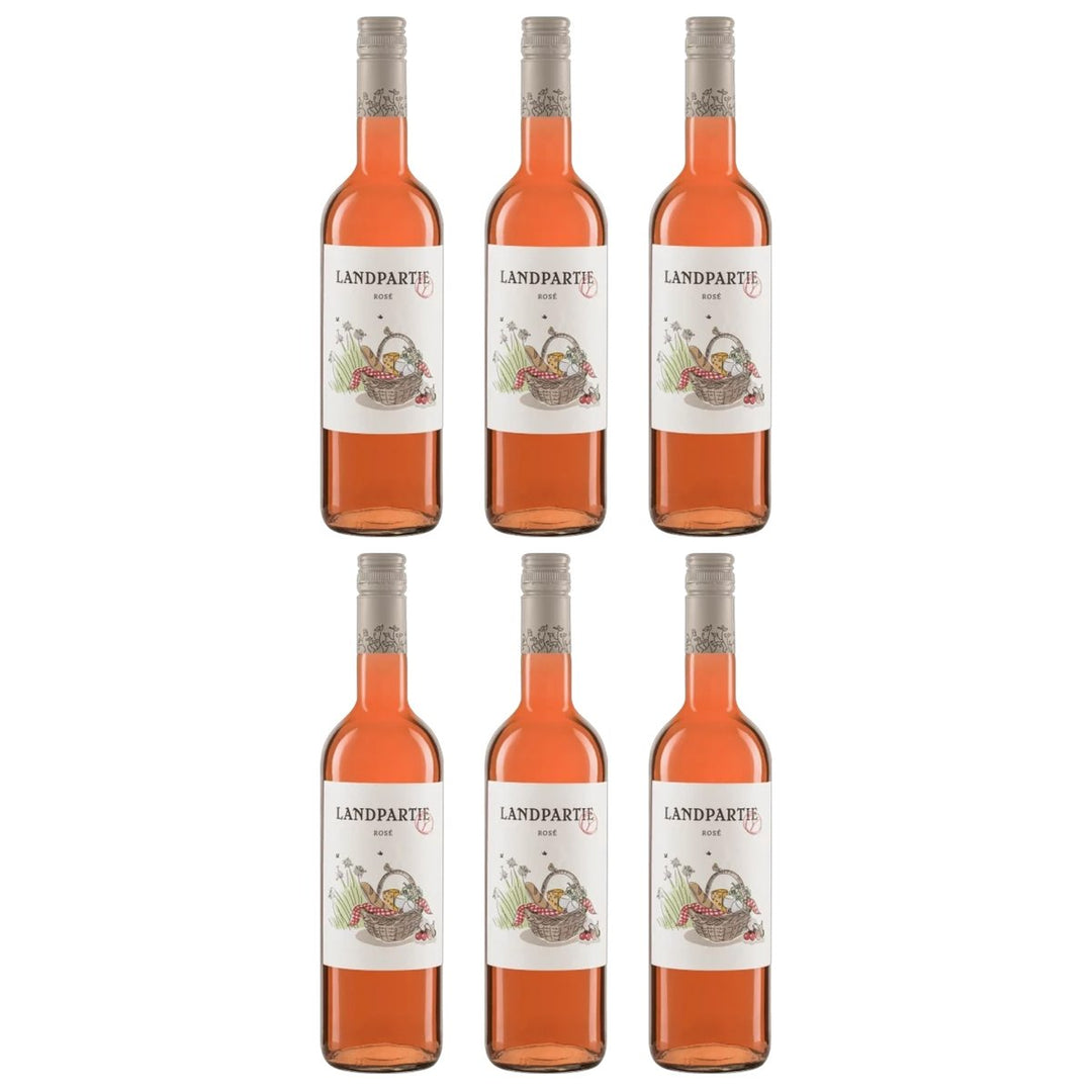 LANDPARTY Rosé Roséwein Halbtrocken Deutschland (6 x 0.75l) - Versanel - 