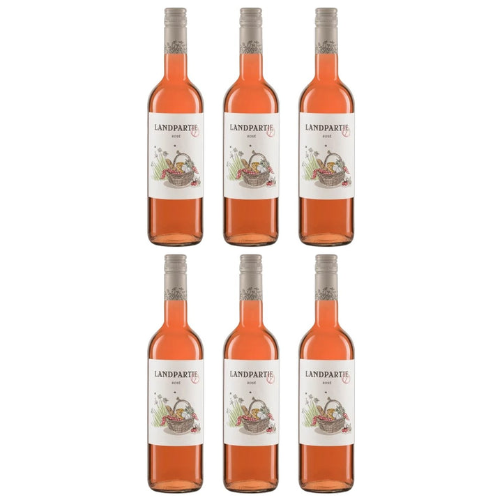 LANDPARTY Rosé Roséwein Halbtrocken Deutschland (6 x 0.75l) - Versanel - 
