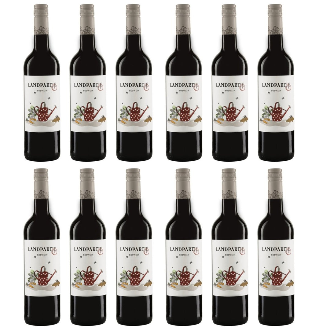 LANDPARTY Rot Rotwein Halbtrocken Deutschland (12 x 0.75l) - Versanel - 