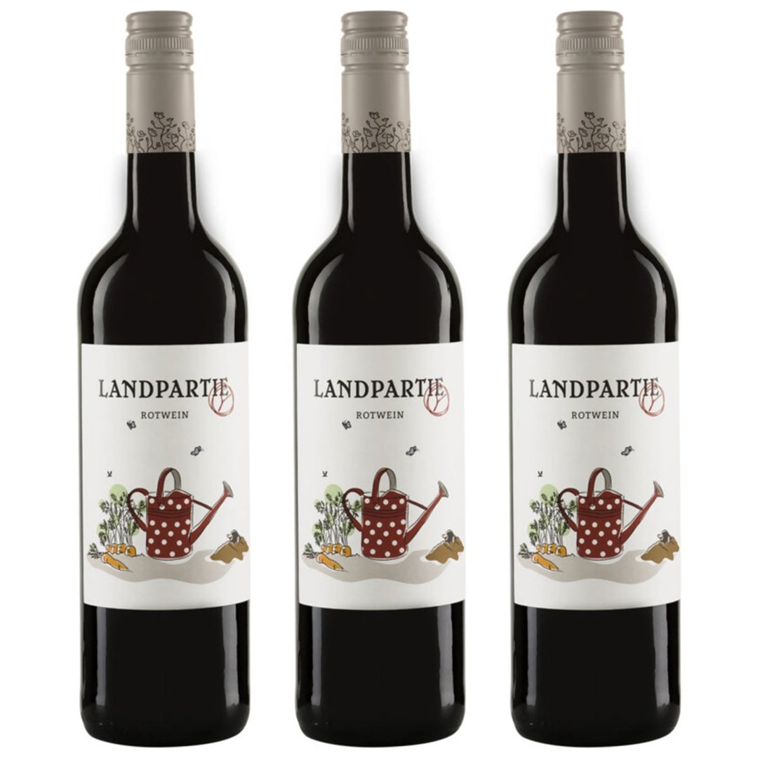 LANDPARTY Rot Rotwein Halbtrocken Deutschland (3 x 0.75l) - Versanel - 