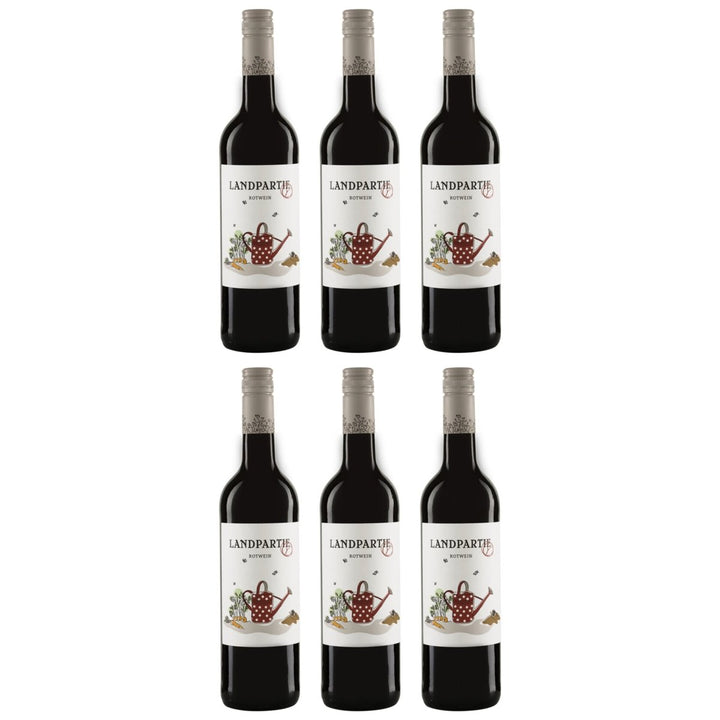 LANDPARTY Rot Rotwein Halbtrocken Deutschland (6 x 0.75l) - Versanel - 