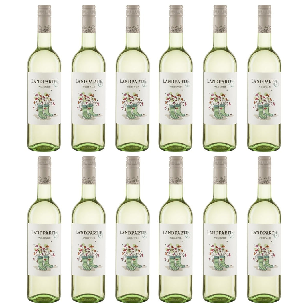 LANDPARTY Weiß Weißwein Halbtrocken Deutschland (12 x 0.75l) - Versanel - 
