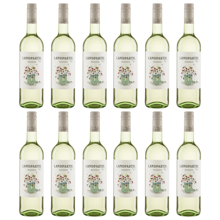 LANDPARTY Weiß Weißwein Halbtrocken Deutschland (12 x 0.75l) - Versanel - 