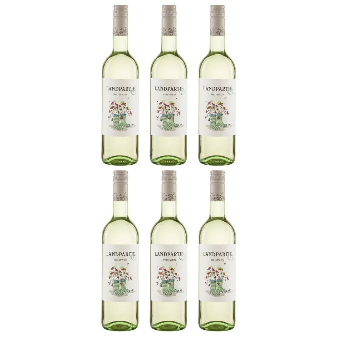 LANDPARTY Weiß Weißwein Halbtrocken Deutschland (6 x 0.75l) - Versanel - 