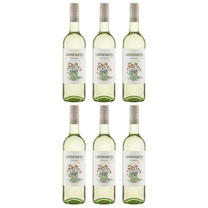 LANDPARTY Weiß Weißwein Halbtrocken Deutschland (6 x 0.75l) - Versanel - 