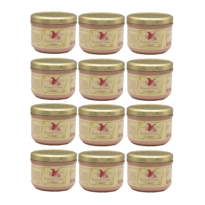 Laredy Entenmousse mit Sauternes klassischer französischer Brotaufstrich Frankreich (12 x 180g) - Versanel - 