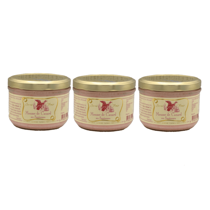 Laredy Entenmousse mit Sauternes klassischer französischer Brotaufstrich Frankreich (3 x 180g) - Versanel - 
