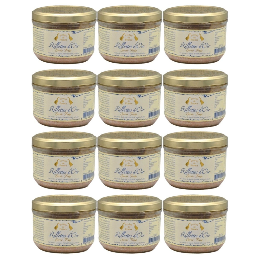 Laredy Gänserillettes klassischer französischer Brotaufstrich Frankreich (12 x 180g) - Versanel - 