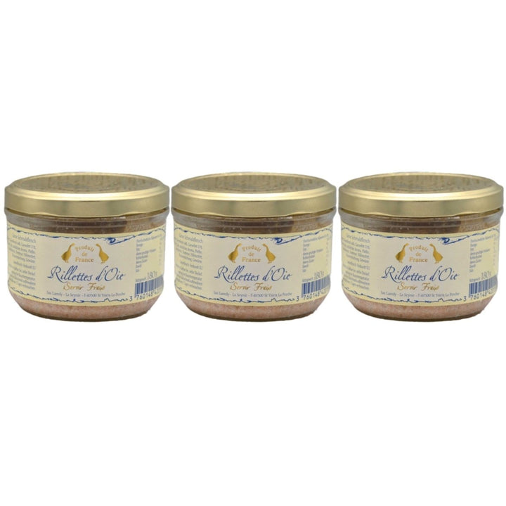 Laredy Gänserillettes klassischer französischer Brotaufstrich Frankreich (3 x 180g) - Versanel - 