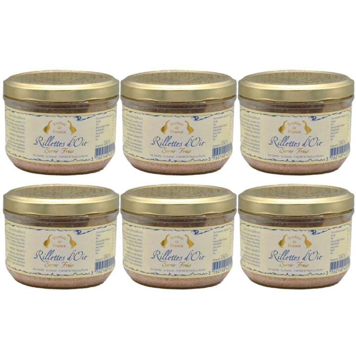Laredy Gänserillettes klassischer französischer Brotaufstrich Frankreich (6 x 180g) - Versanel - 