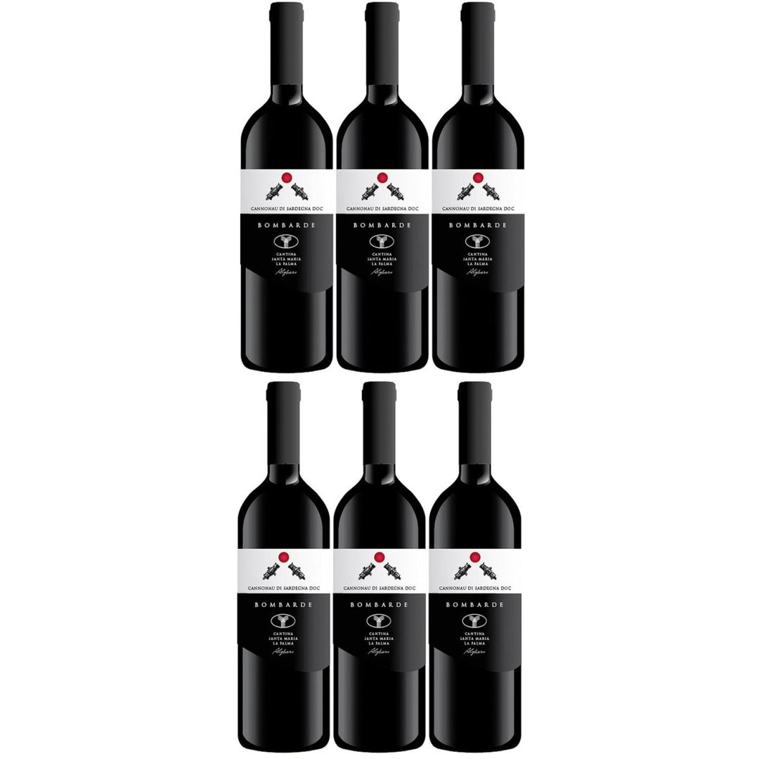 Le Bombarde Cannonau di Sardegna DOC Rotwein Wein trocken Italien (6 x 0,75l) - Versanel -