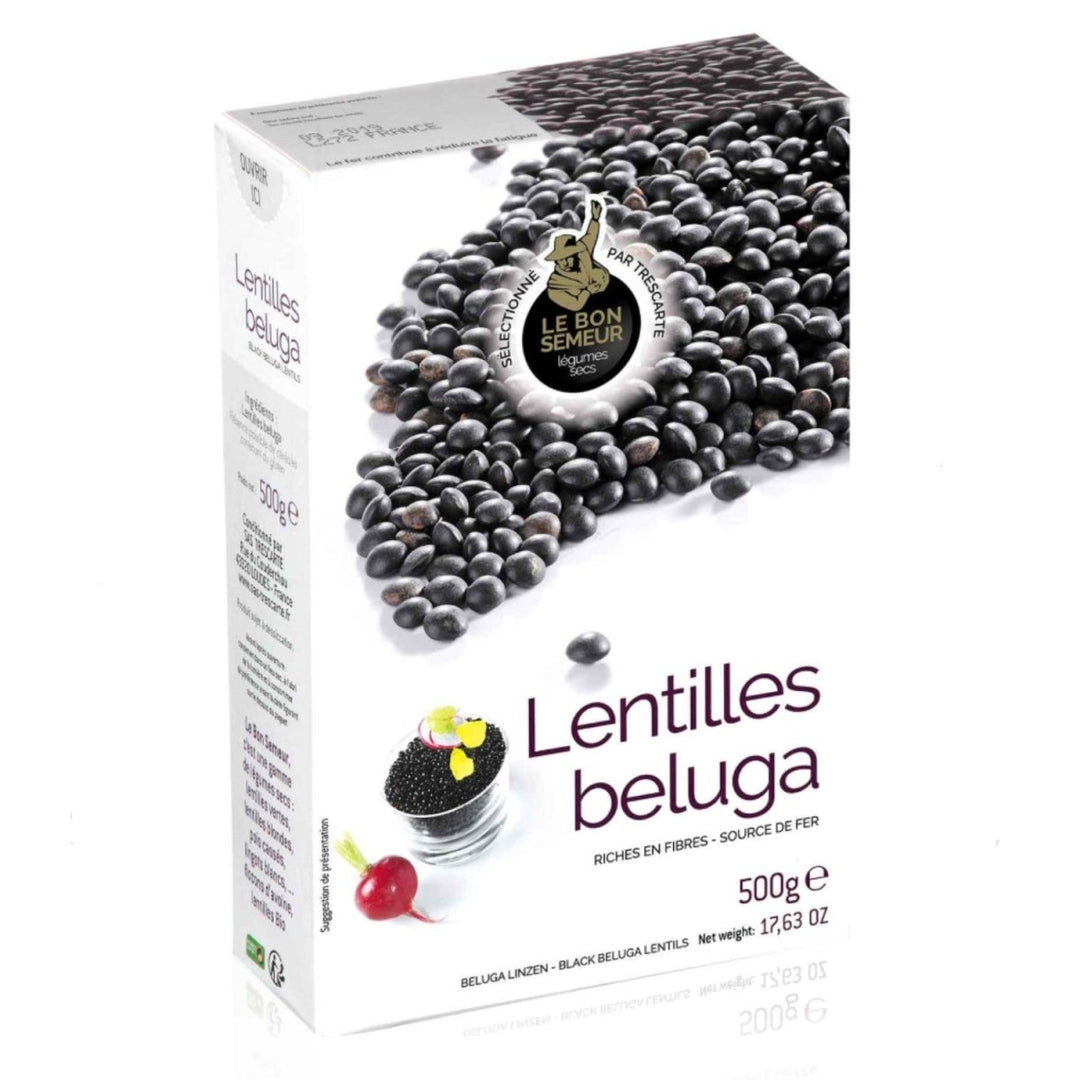 LE BON SEMEUR Beluga Linsen Lentilles Beluga Frankreich (6 x 500g) - Versanel - 