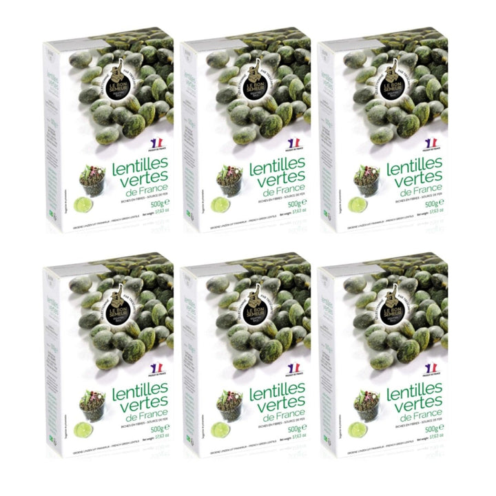 Le Bon Semeur Grüne Linsen Lentilles Vertes Frankreich (6 x 500g) - Versanel - 