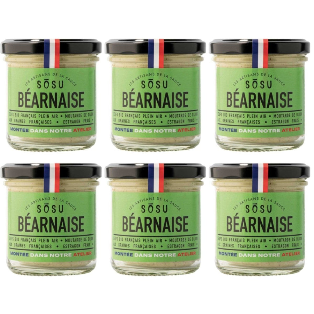 Les Artisans de la Sauce SOSU Béarnaise klassische Sauce Frankreich (6 x 148 ml) - Versanel - 