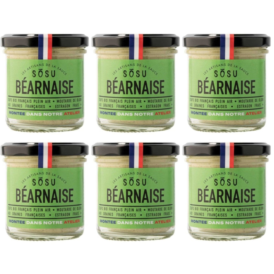 Les Artisans de la Sauce SOSU Béarnaise klassische Sauce Frankreich (6 x 148 ml) - Versanel - 