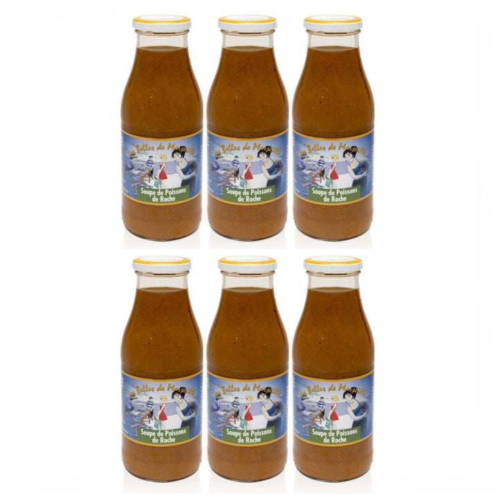 Les Belles de Marseille Soupe de Poissons de Roche Fischsuppe Frankreich (3 x 500ml) - Versanel - 