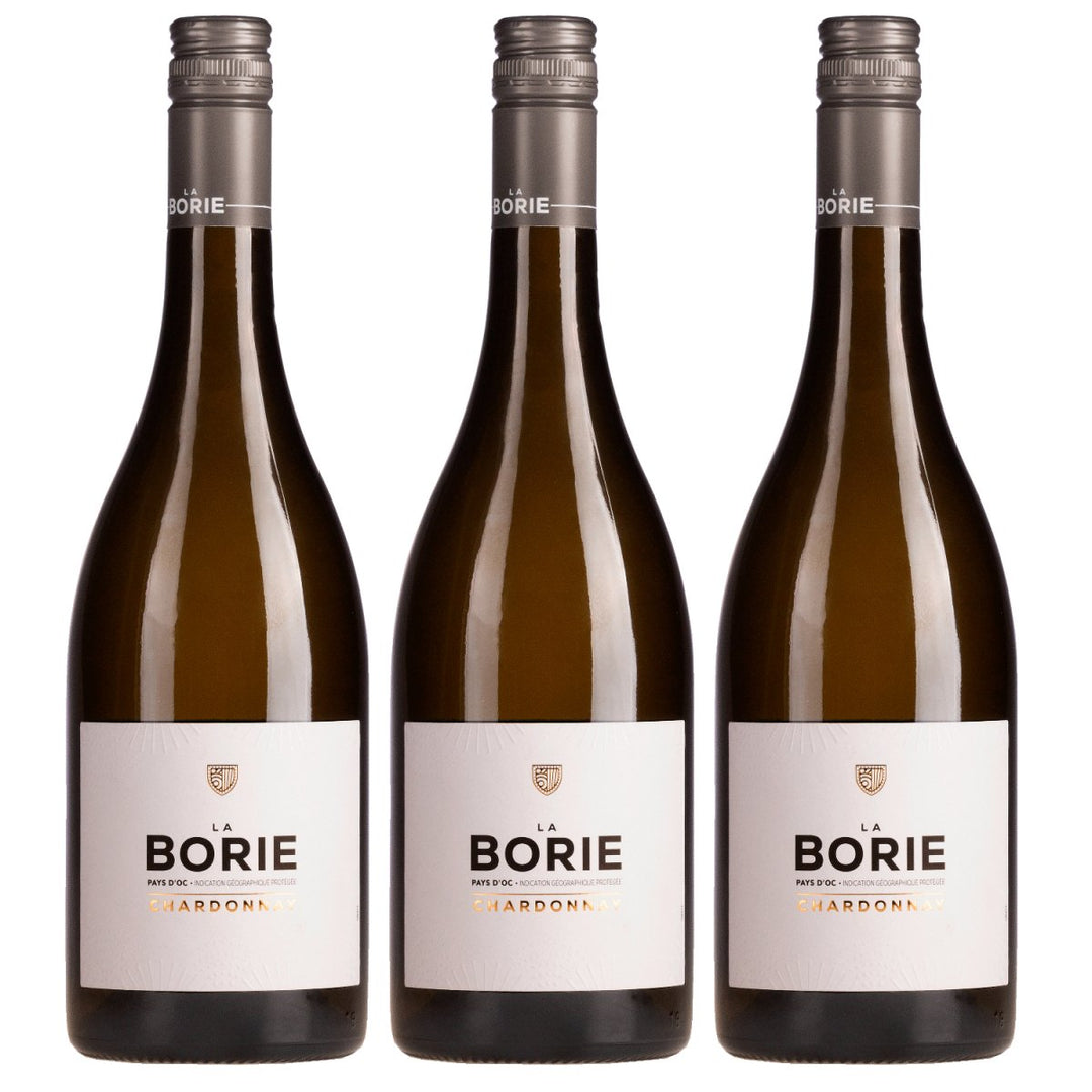 Les Vignobles Foncalieu La Borie Chardonnay IGP d'Oc Weisswein Weiß trocken Frankreich (3 x 0,75l) - Versanel - Wein