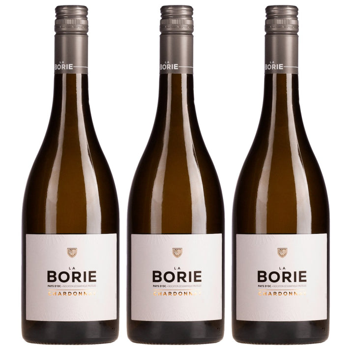 Les Vignobles Foncalieu La Borie Chardonnay IGP d'Oc Weisswein Weiß trocken Frankreich (3 x 0,75l) - Versanel - Wein