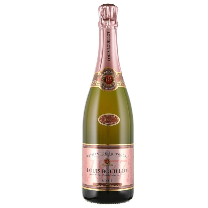Louis Bouillot Perle d'Aurore Crémant de Bourgogne Brut Rosé Schaumwein Méthode tradionelle Frankreich (3 x 0,75l) - Versanel - 