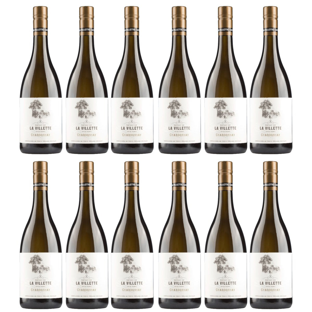 Maison de La Villette Chardonnay VdF Weisswein Weiss trocken Frankreich (12 x 0,75l) - Versanel - Wein