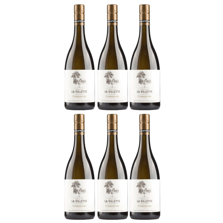 Maison de La Villette Chardonnay VdF Weisswein Weiss trocken Frankreich inkl. FeinWert E - Book (6 x 0,75l) - Versanel - Wein
