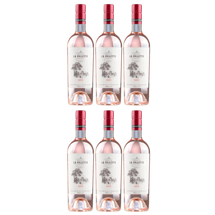 Maison de La Villette Rosé Grenache Cinsault VdF Roséwein Rosé trocken Frankreich inkl. FeinWert E - Book (6 x 0,75l) - Versanel - Wein