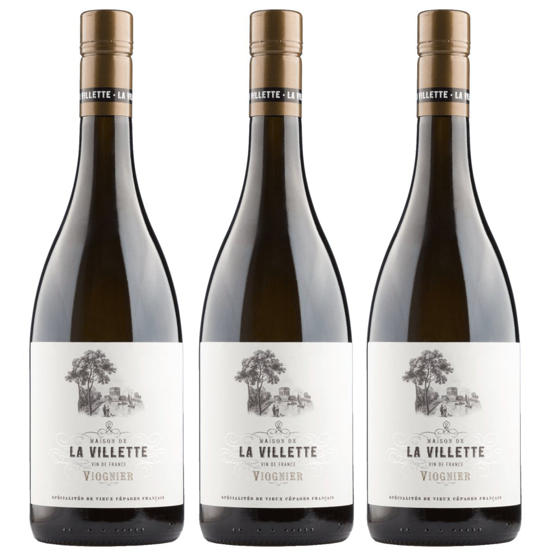 Maison de La Villette Viognier VdF Weisswein Weiss trocken Frankreich (3 x 0,75l) - Versanel - Wein
