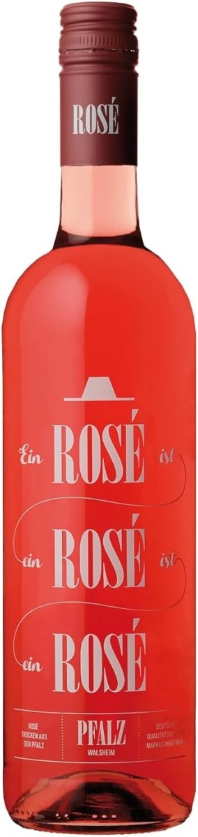 Markus Pfaffmann Ein Rosé ist ein Rosé ist ein Rosé Qba Roséwein Wein Vegan Trocken Pfalz (1 x 0,75l) - Versanel - 