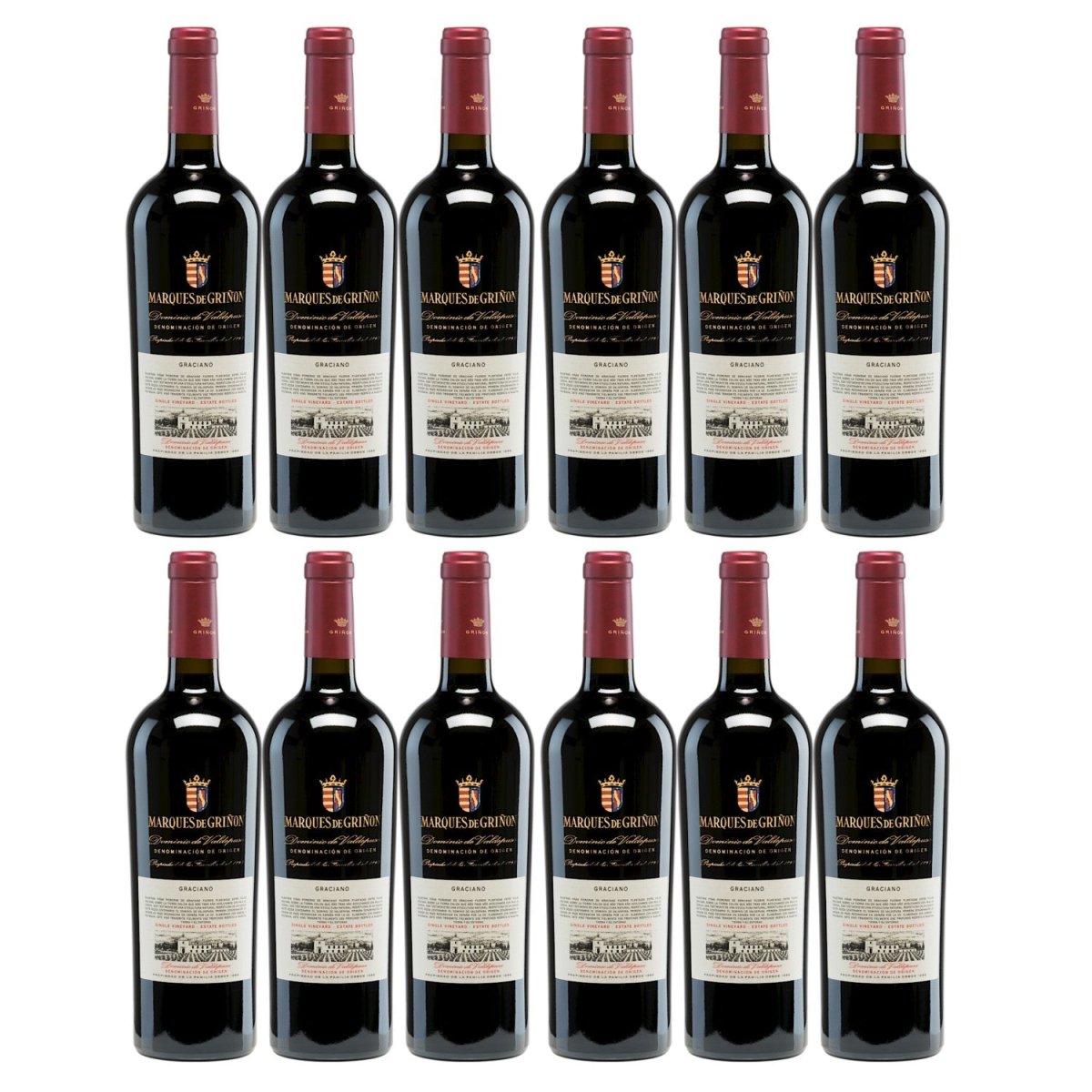 Marqués de Griñón Family Estates Dominio de Valdepusa Graciano Trocken Rotwein Spanien (12 x 0,75 l) - Versanel - 