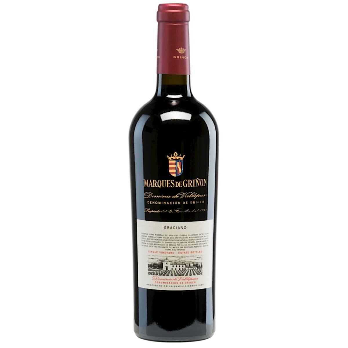 Marqués de Griñón Family Estates Dominio de Valdepusa Graciano Trocken Rotwein Spanien (12 x 0,75 l) - Versanel - 