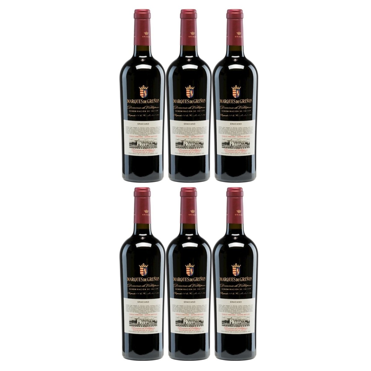 Marqués de Griñón Family Estates Dominio de Valdepusa Graciano Trocken Rotwein Spanien (6 x 0,75 l) - Versanel - 