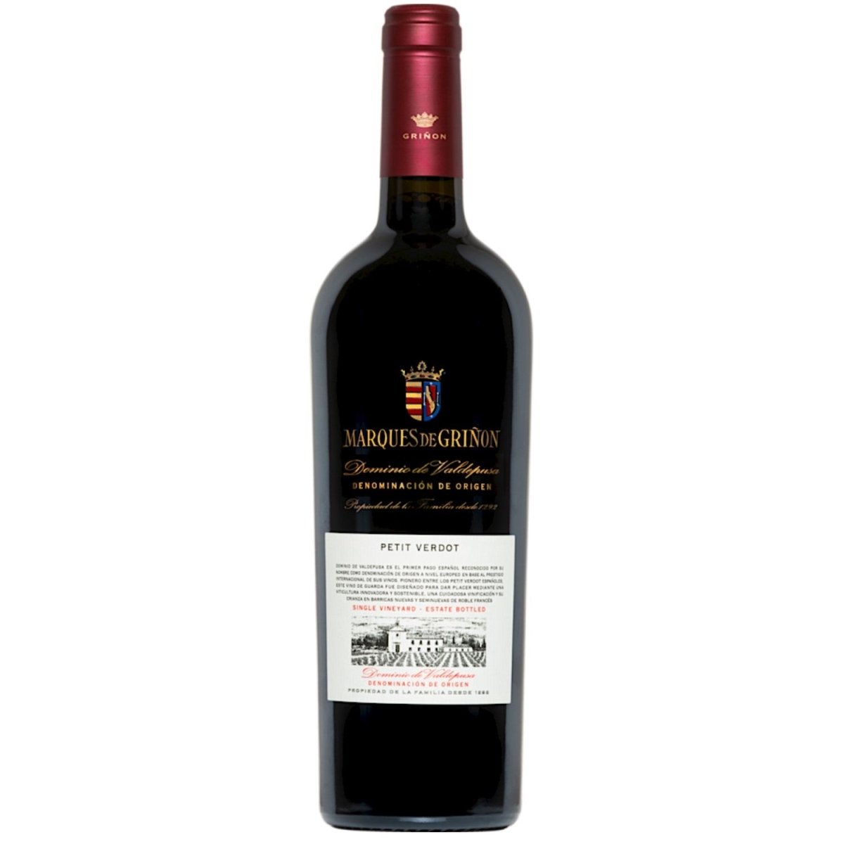 Marqués de Griñón Family Estates Dominio de Valdepusa Petit Verdot Trocken Rotwein Spanien (12 x 0,75 l) - Versanel - 