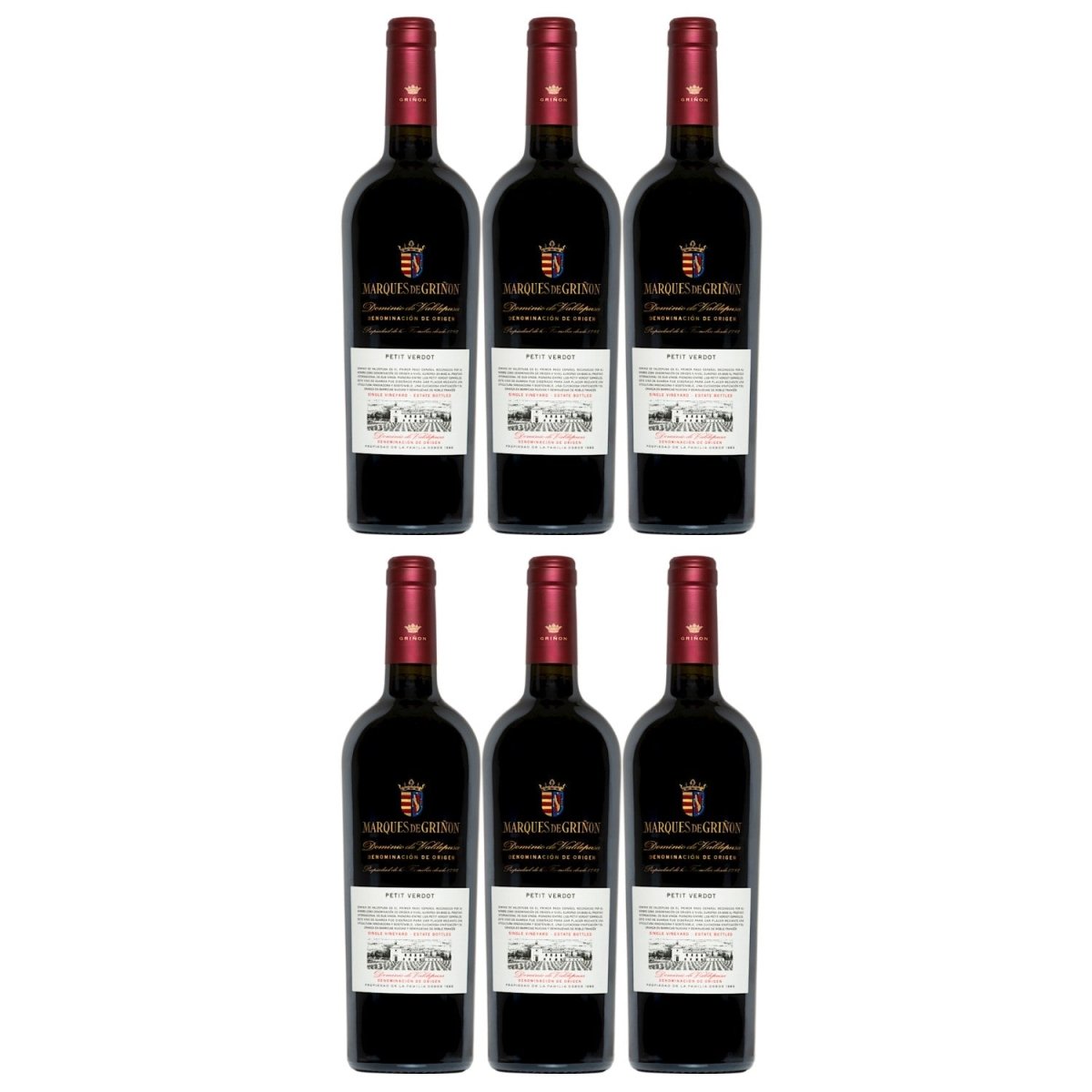 Marqués de Griñón Family Estates Dominio de Valdepusa Petit Verdot Trocken Rotwein Spanien (6 x 0,75 l) - Versanel - 